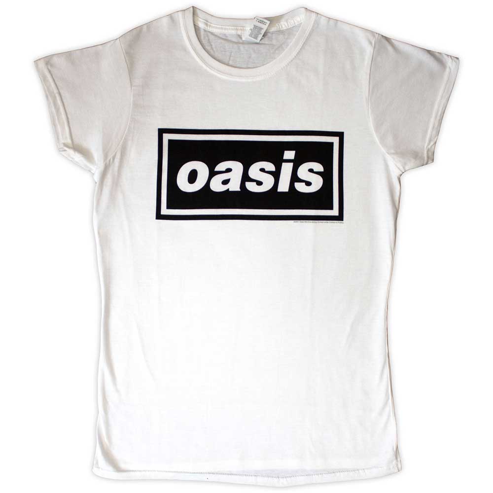 Oasis Decca Logo Womens T Shirt White