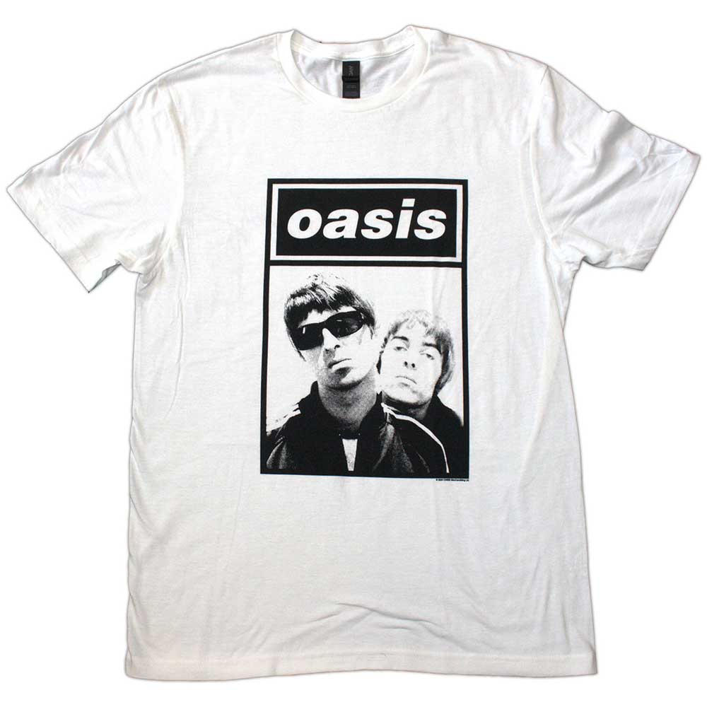 Oasis Noel & Liam Boxed Photo Mens T Shirt White