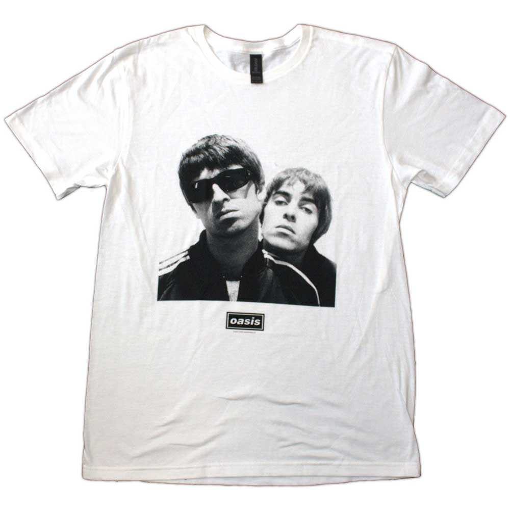 Oasis Noel & Liam Square Photo Mens T Shirt White