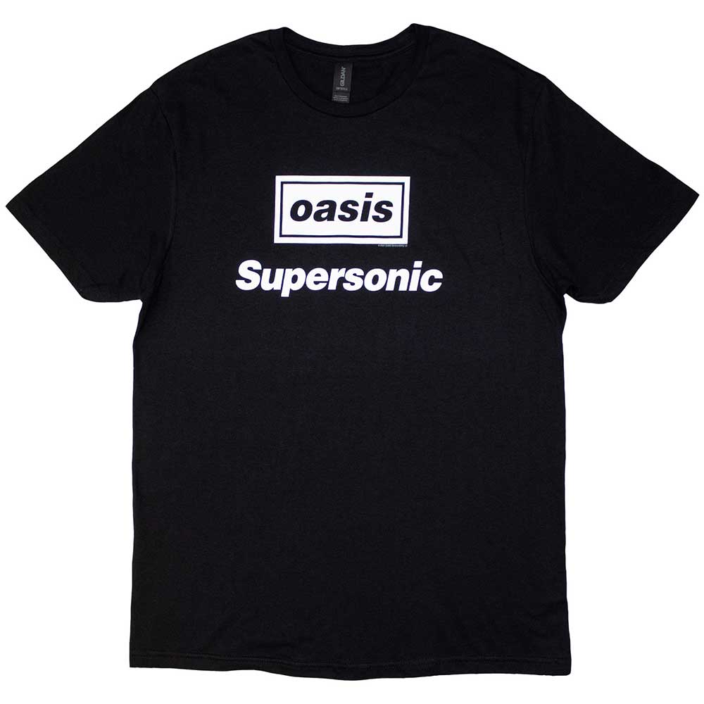 Oasis Supersonic Title Mens T Shirt Black