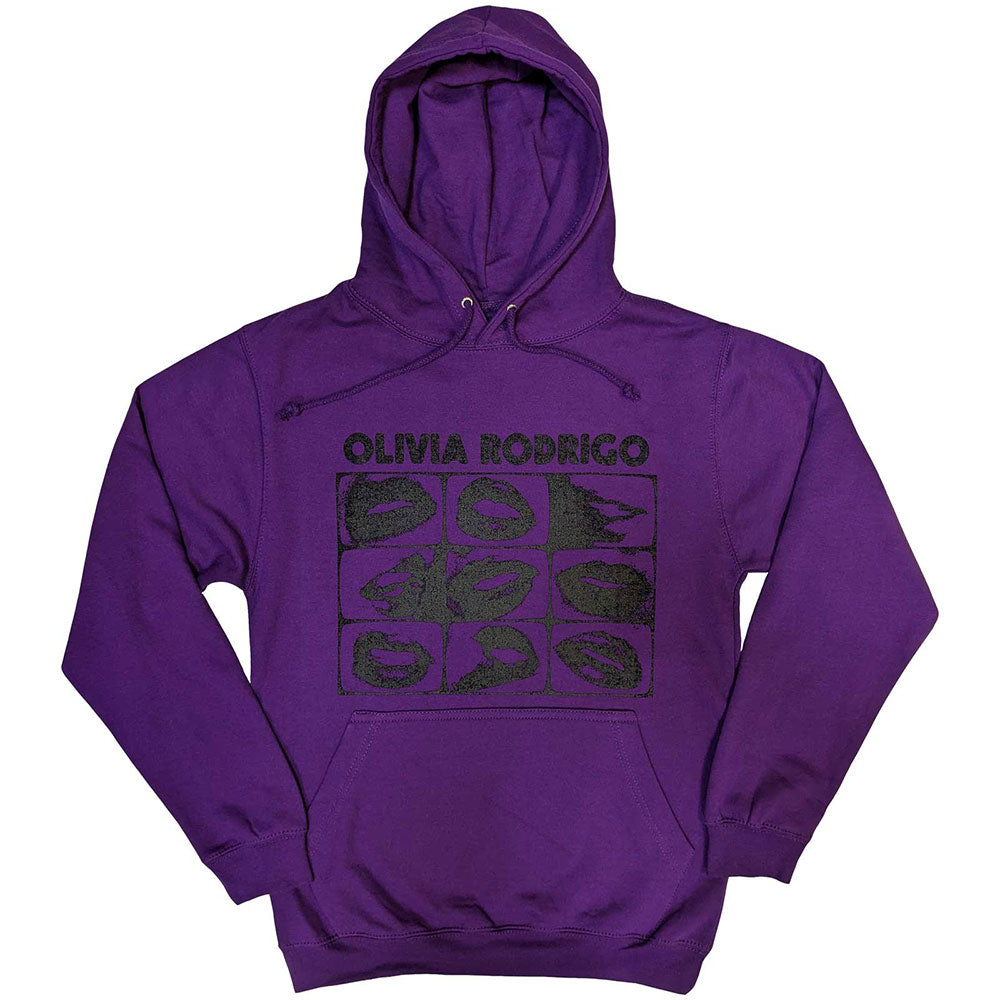 Olivia Rodrigo Threshold Lips Grid Hoodie Sweatshirt Officially Licensed