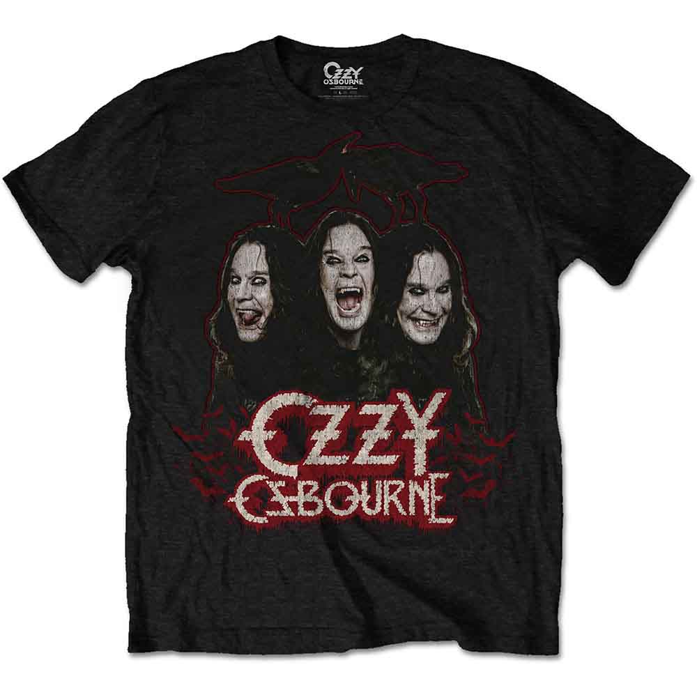 Ozzy Osbourne Crows & Bars Mens T Shirt Officially Licensed