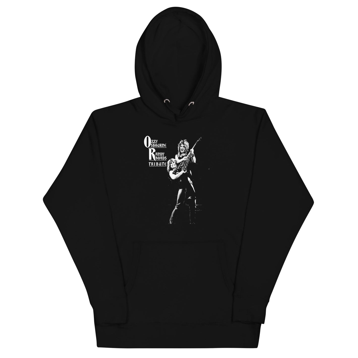 Ozzy Osbourne Guitar Mens Officially Licensed Hoodie Black