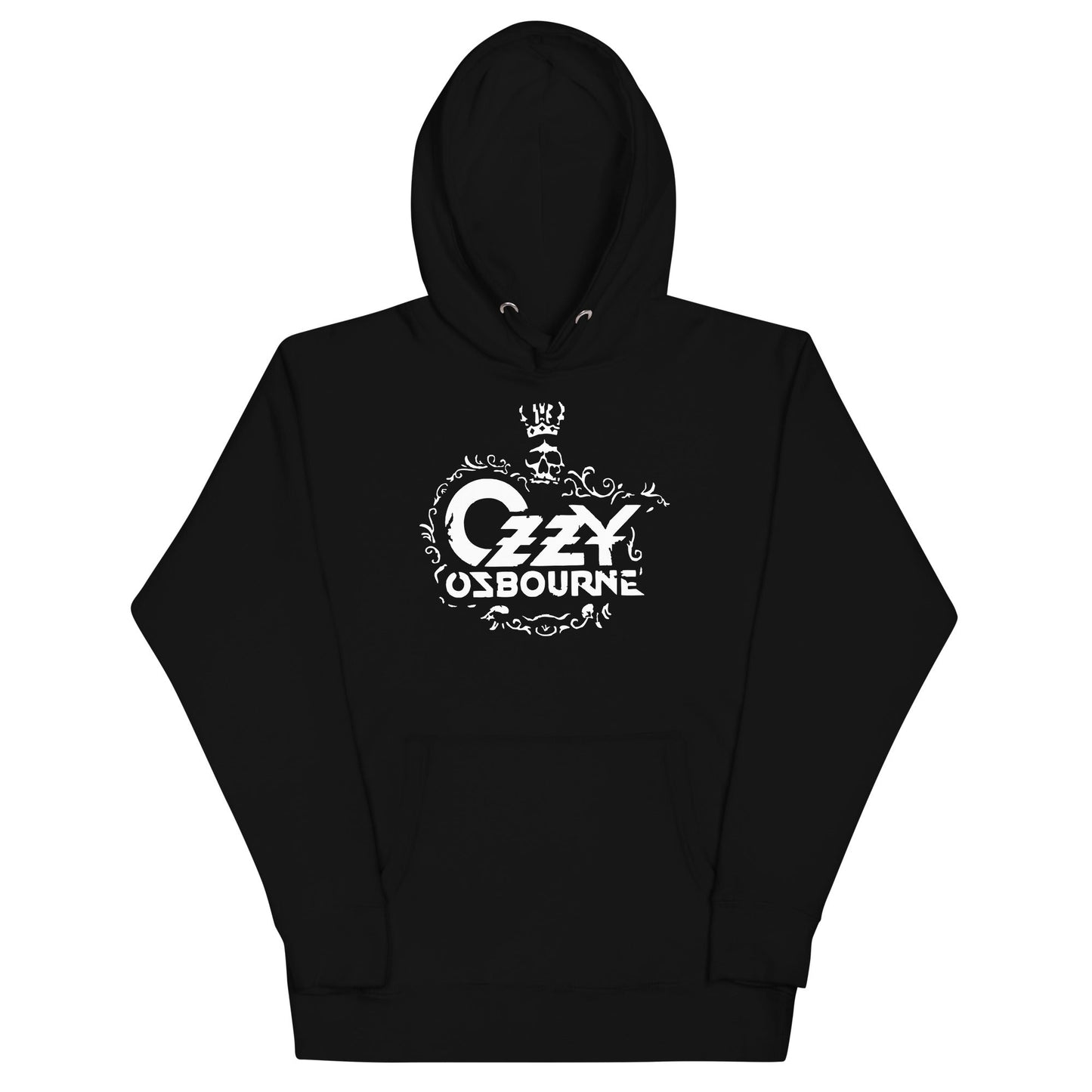 Ozzy Osbourne Gilded Skull Mens Officially Licensed Hoodie Black