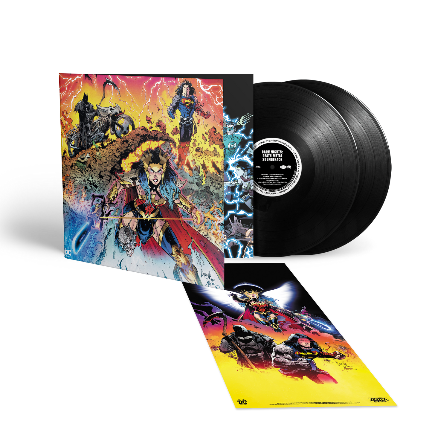 DC Comics Dark Nights Death Metal Soundtrack Standard Black Vinyl Record