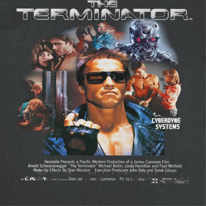 Terminator Cyberdyn Systems Mens T Shirt Black Officially Licensed