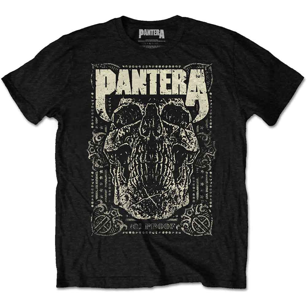 Pantera 101 Proof Skull Mens T Shirt Officially Licensed