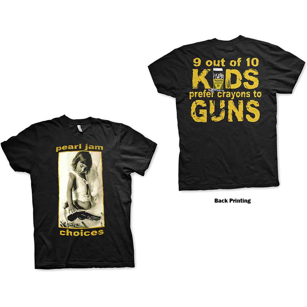 Pearl Jam Choices Mens T Shirt Officially Licensed
