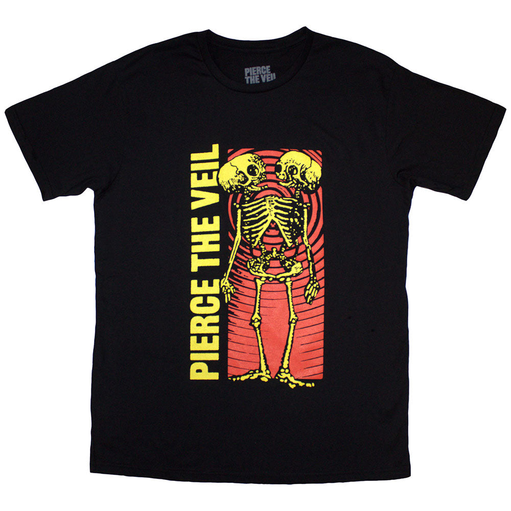 Pierce The Veil Wavy Skeleton Mens T Shirt Officially Licensed