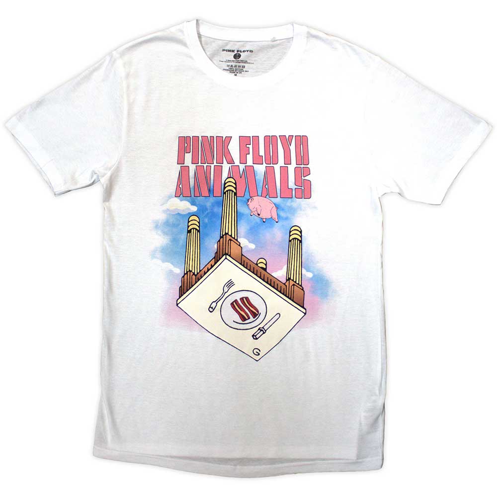 Pink Floyd Animals Bacon Table Mens T Shirt Officially Licensed