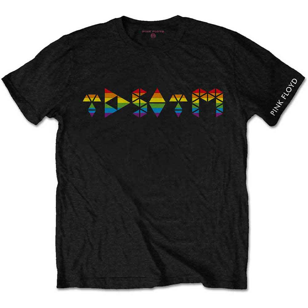 Pink Floyd Dark Side Prism Initials Mens T Shirt Officially Licensed