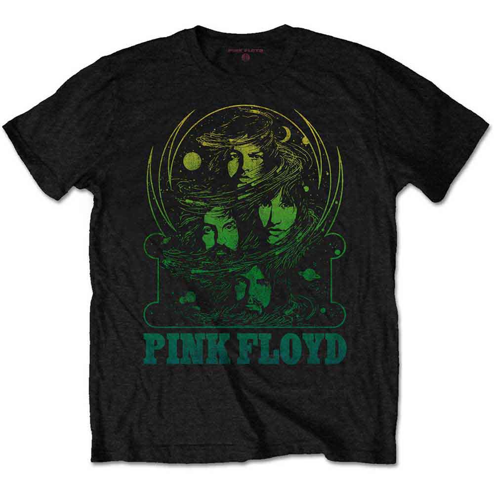 Pink Floyd Green Swirl Mens T Shirt Officially Licensed