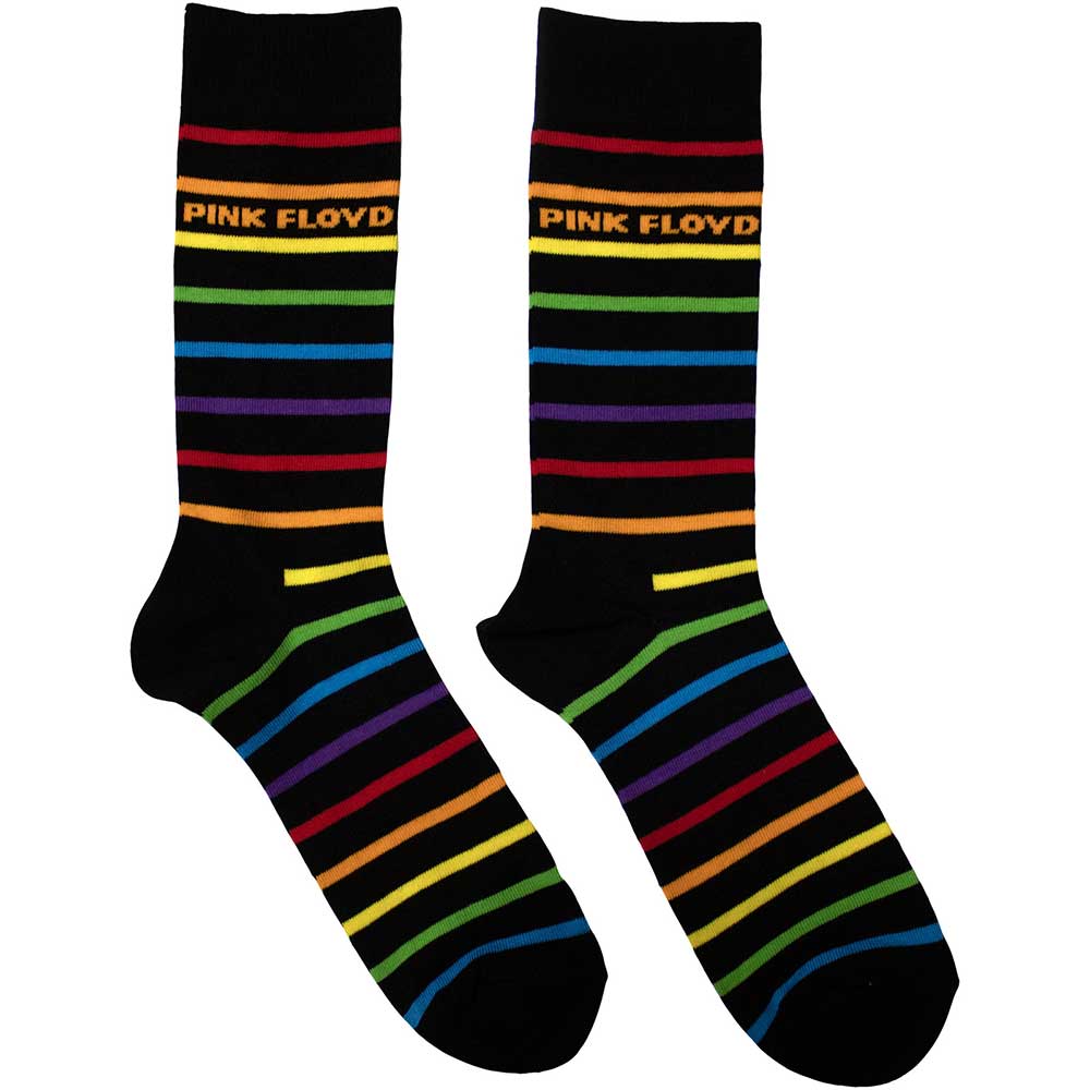 Pink Floyd Prism Stripes Socks Officially Licensed