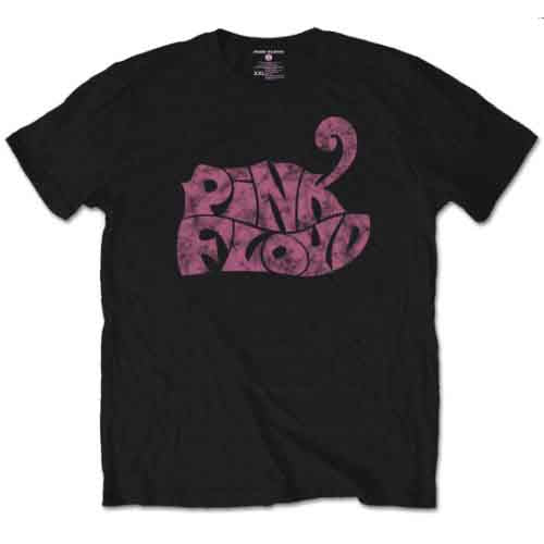 Pink Floyd Swirl Logo Mens T Shirt Officially Licensed