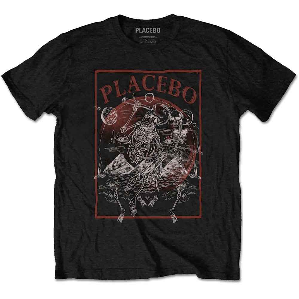 Placebo Astro Skeletons Mens T Shirt Officially Licensed