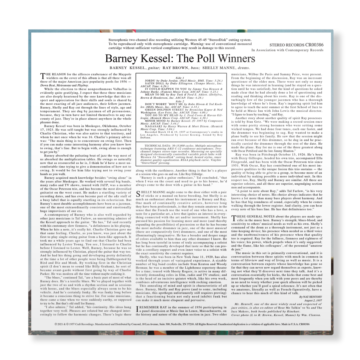 The Poll Winners: Contemporary Records Acoustic Sounds Series (180g LP) Vinyl Record