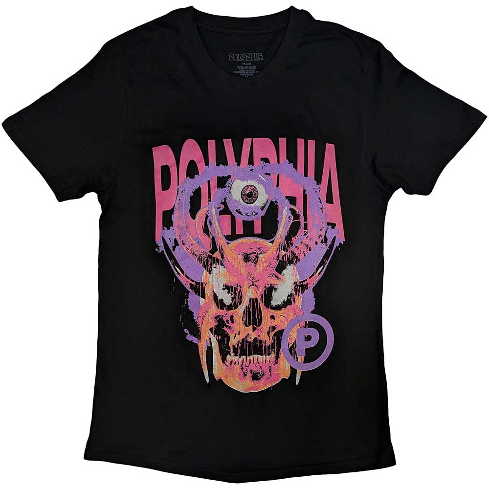 Polyphia Skull Circle P Mens T Shirt Officially Licensed