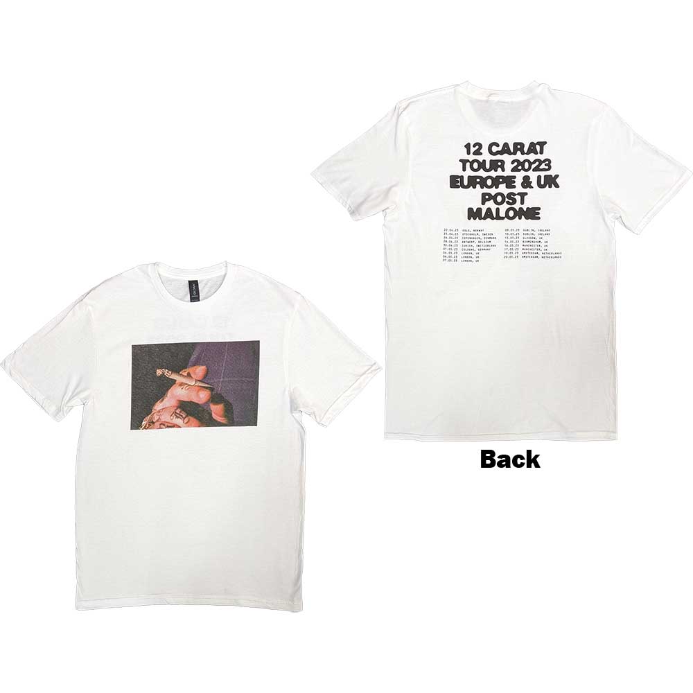 Post Malone Burn It Down 2023 Tour Dates Mens T Shirt Officially Licensed