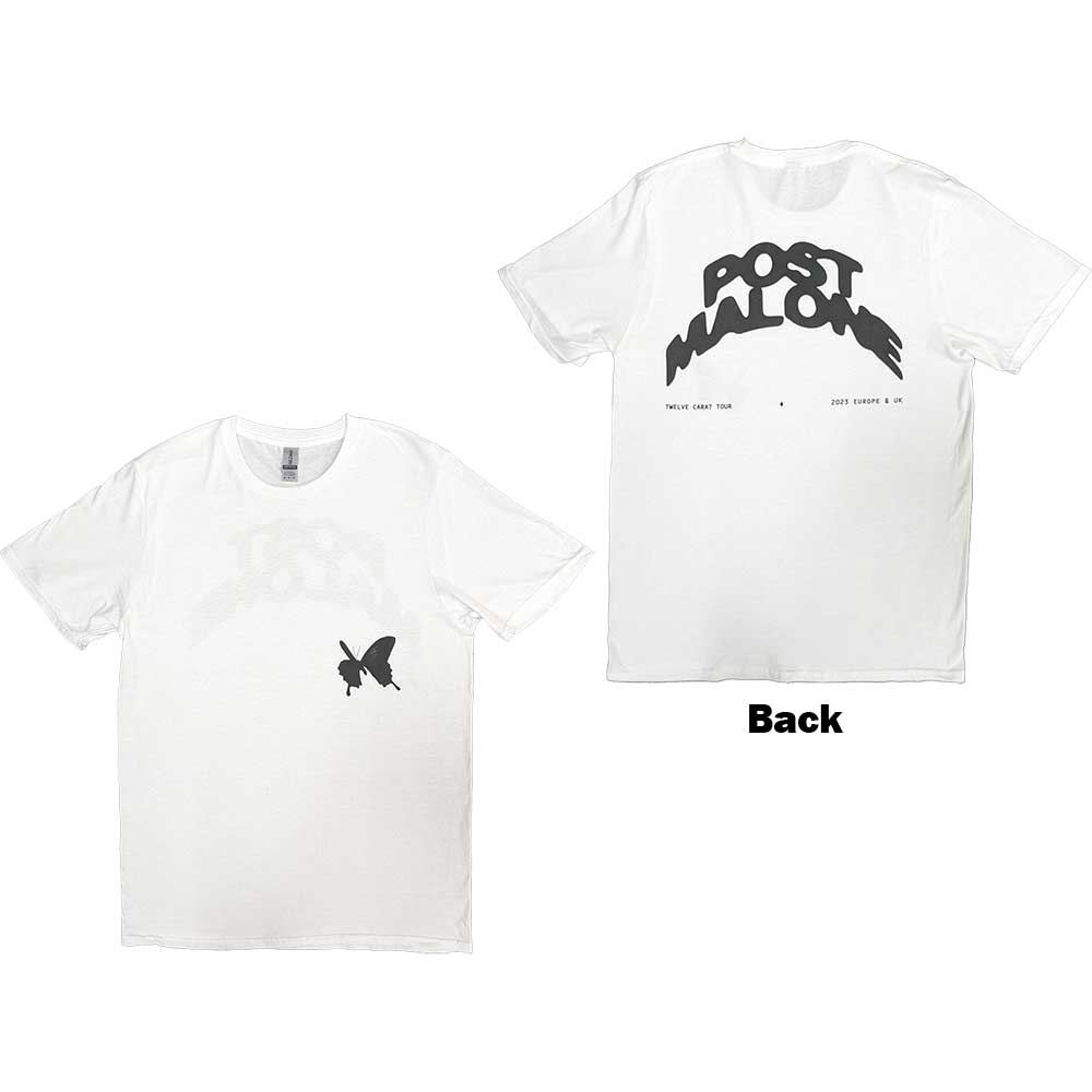 Post Malone Curved Logo 2023 Tour Mens T Shirt Officially Licensed