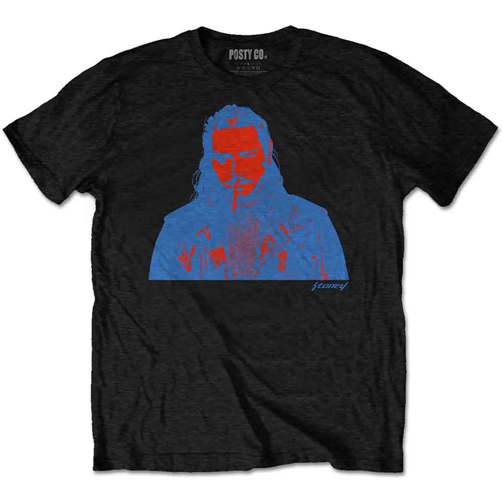 Post Malone Red & Blue Photo Mens T Shirt Officially Licensed