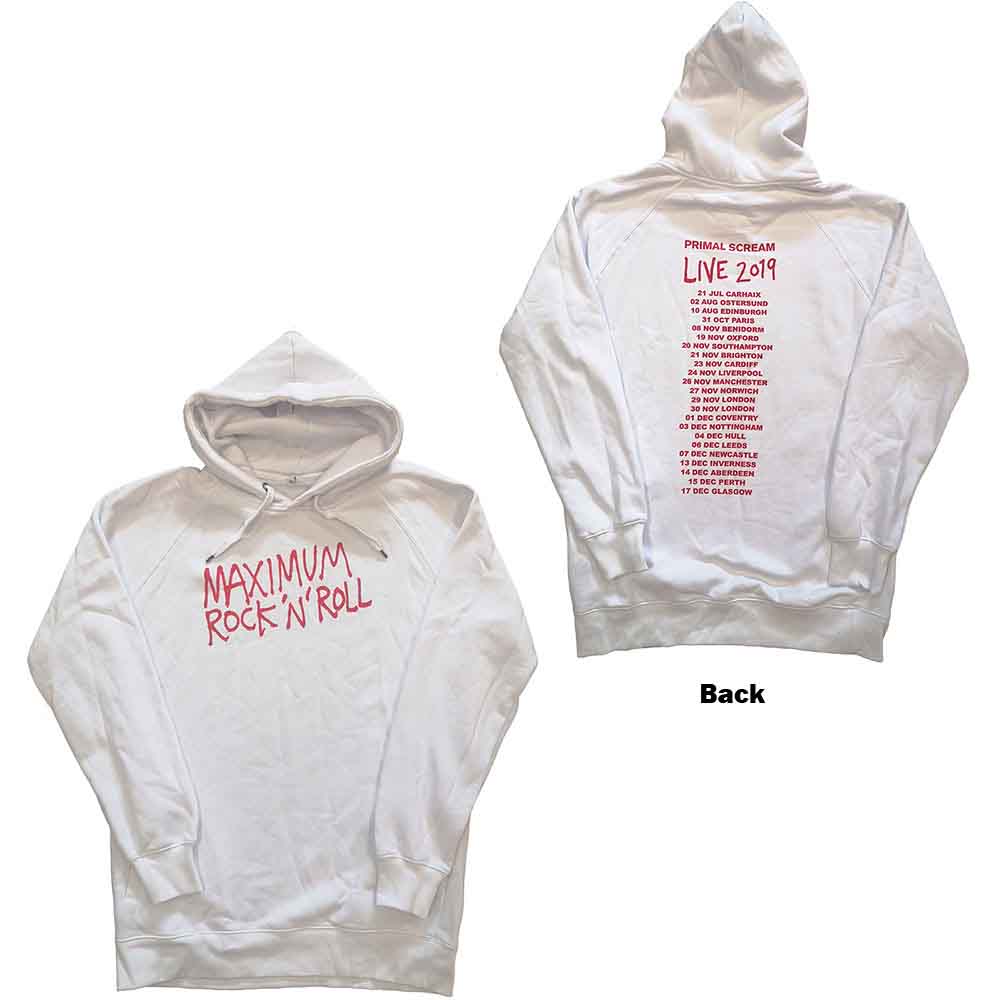 Primal Scream Maximum RnR Hoodie Sweatshirt Officially Licensed