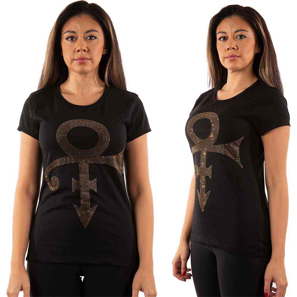 Prince Gold Symbol Womens T Shirt Officially Licensed