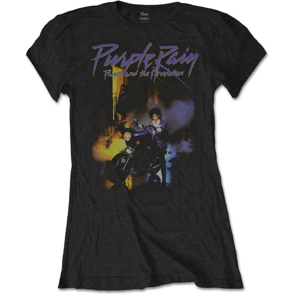 Prince Purple Rain Womens T Shirt Officially Licensed