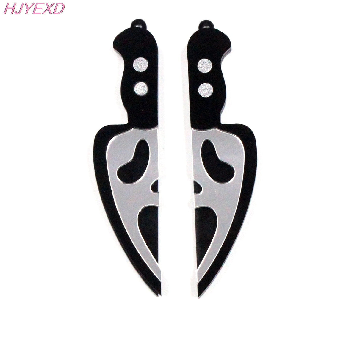Earrings Acrylic Knife Ghost Skull For Dangle Earrings