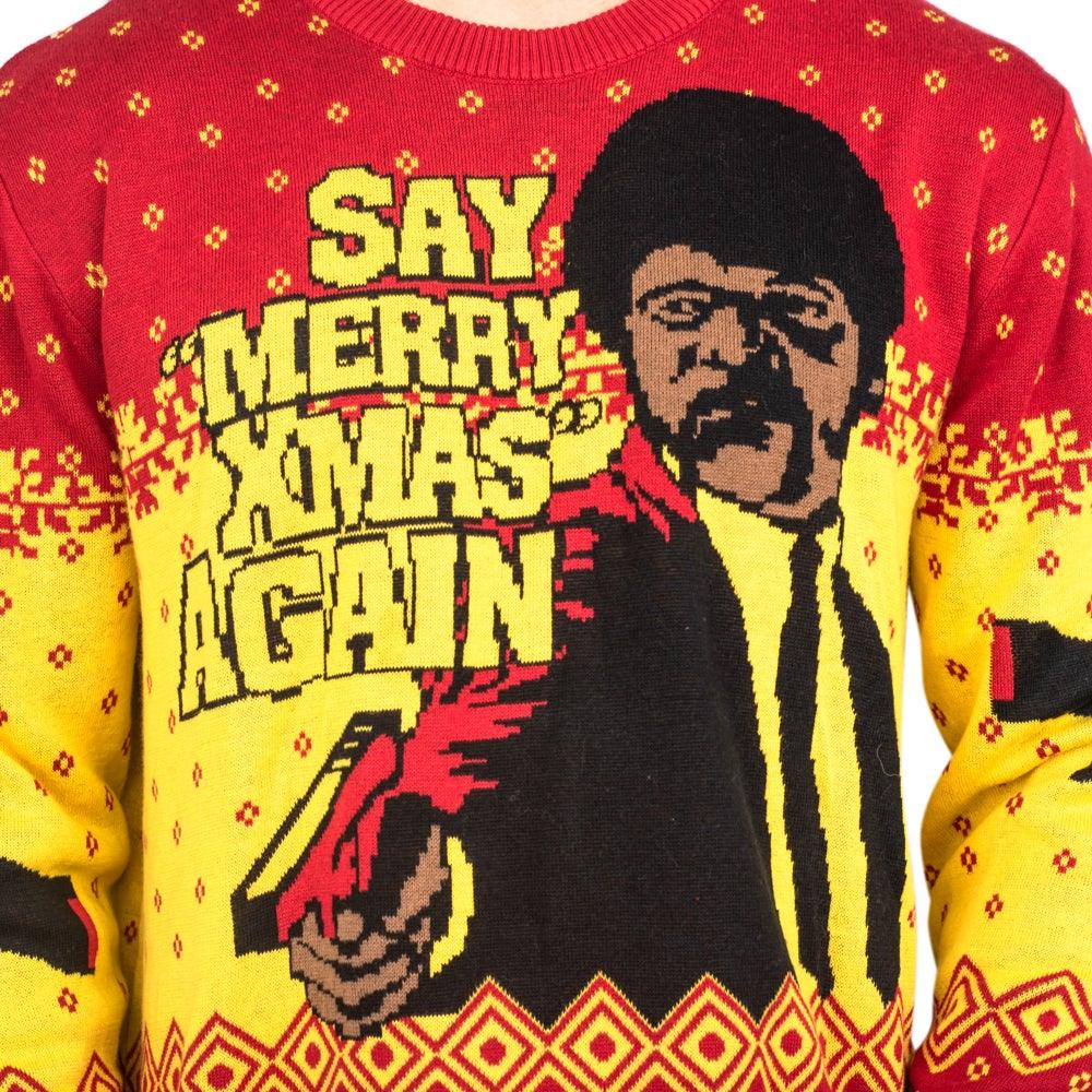 Pulp Fiction Merry Xmas Again Sweater