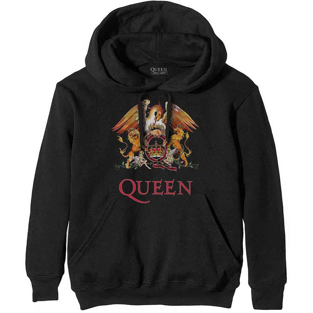 Queen Classic Crest Hoodie Sweatshirt Officially Licensed