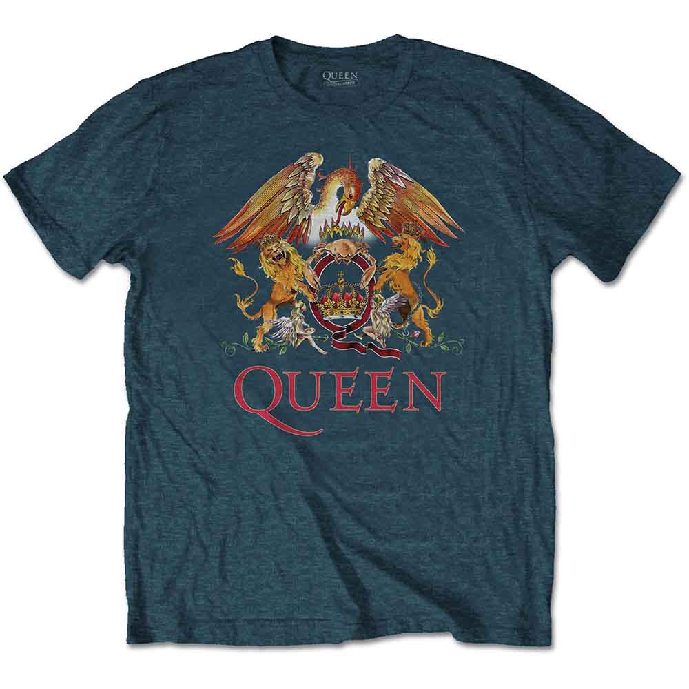 Queen Classic Crest Mens T Shirt Officially Licensed