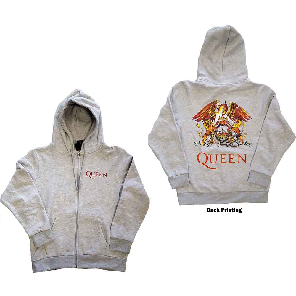 Queen Classic Crest Hoodie Sweatshirt Officially Licensed