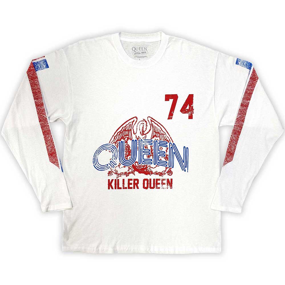 Queen Killer Queen '74 Stripes Long Sleeve Shirt Officially Licensed