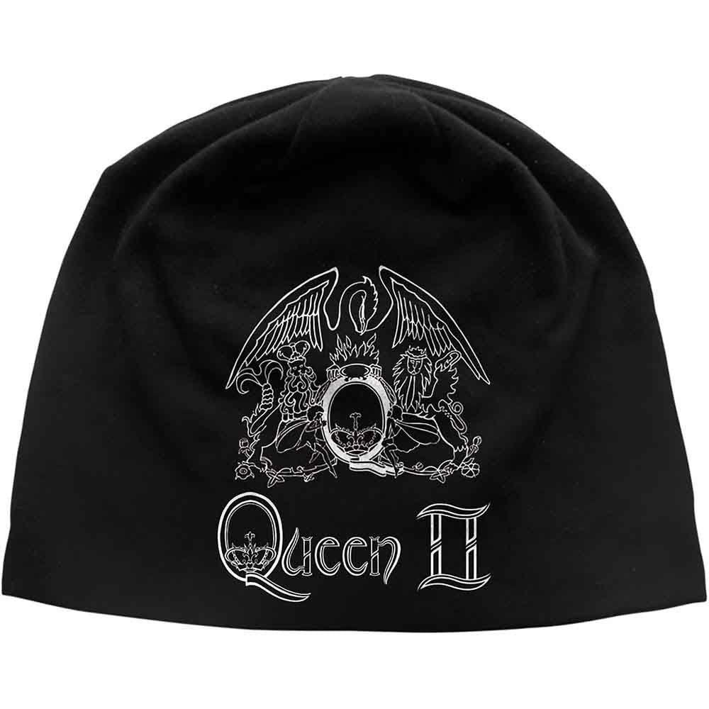 Queen Queen II Crest Beanie Hat Officially Licensed