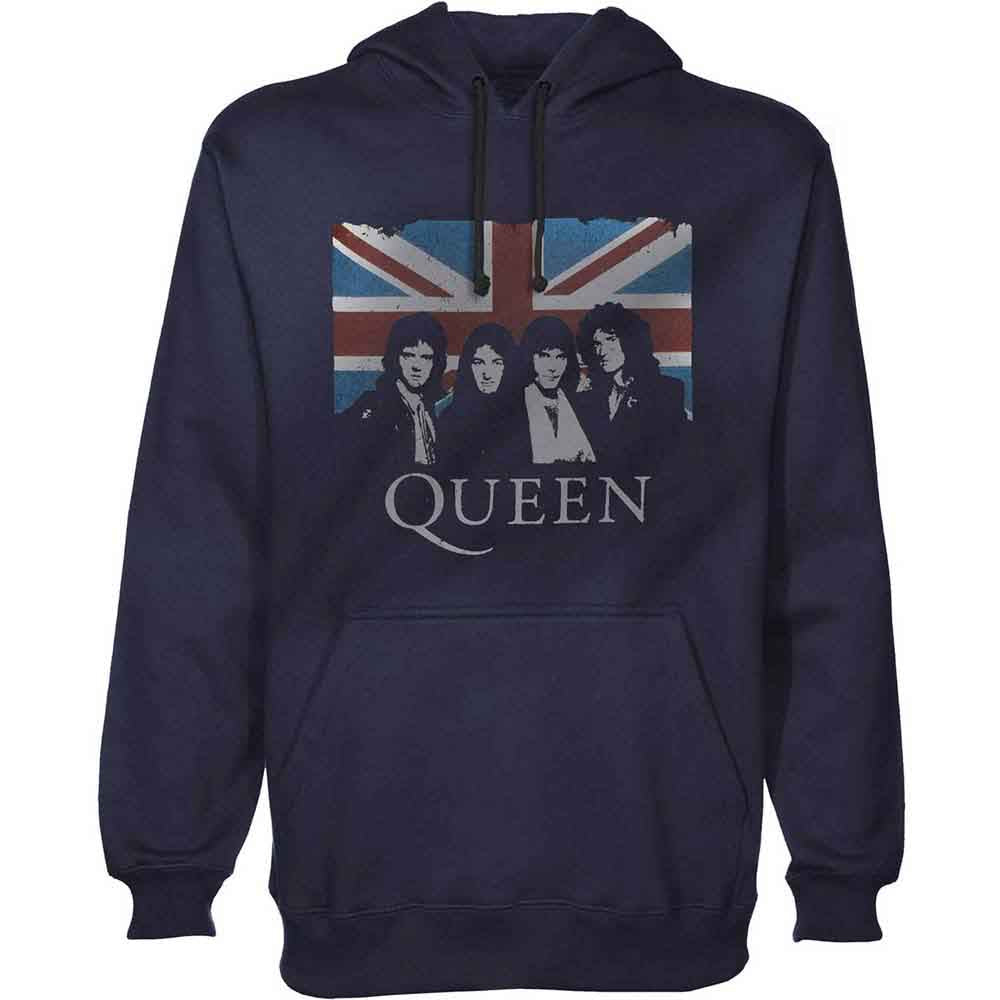 Queen Union Jack Hoodie Sweatshirt Officially Licensed