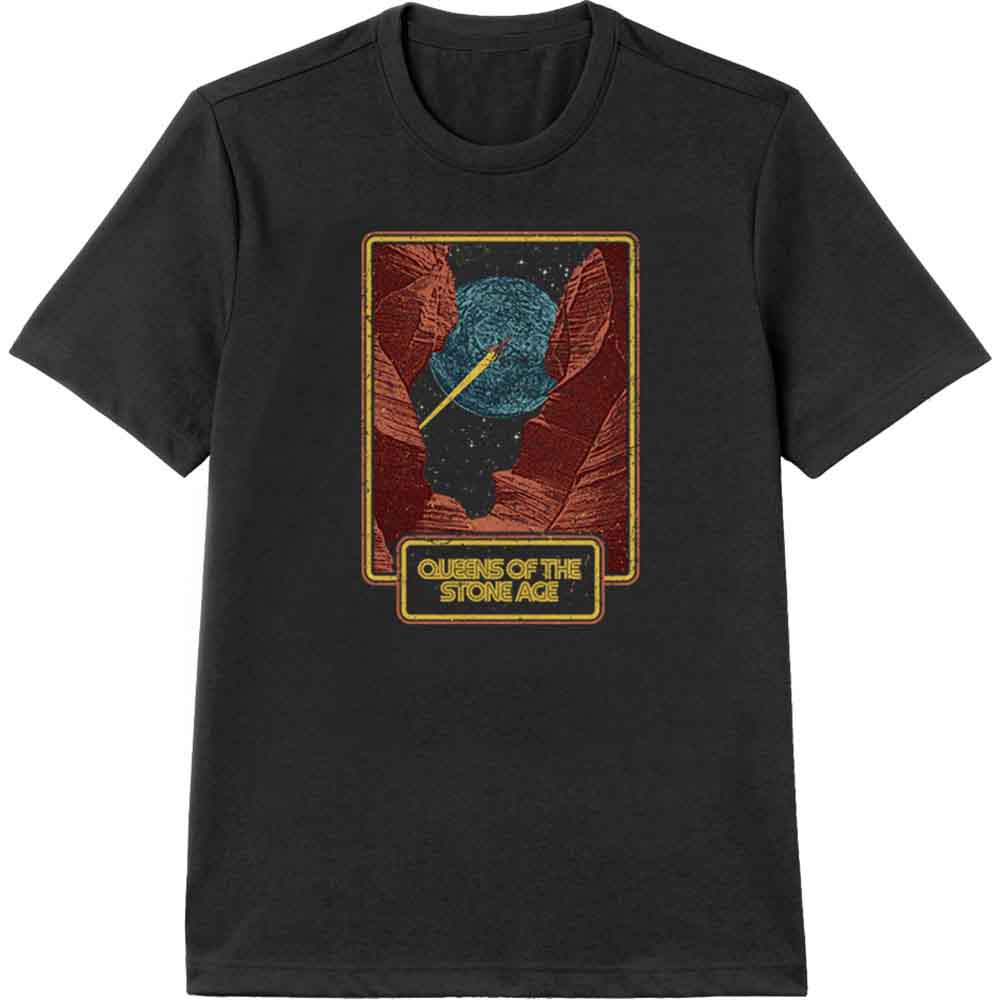 Queens Of The Stone Age Canyon Mens T Shirt Black Officially Licensed
