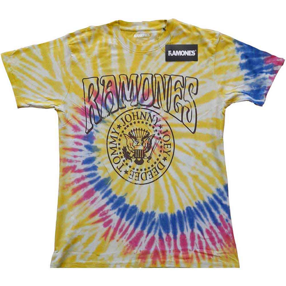 Ramones Crest Psych Mens T Shirt Officially Licensed