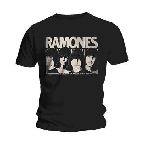 Ramones Odeon Poster Mens T Shirt Officially Licensed