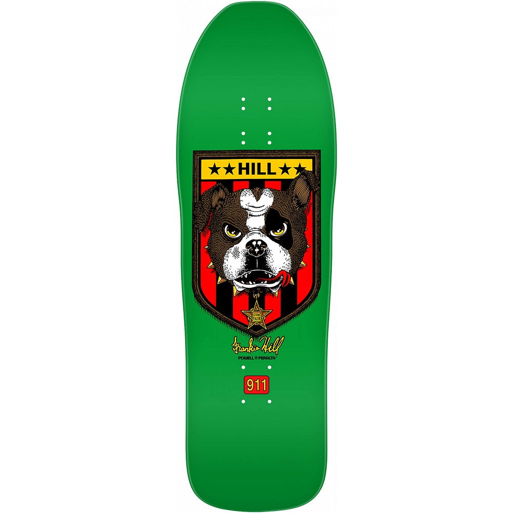Powell Peralta Frankie Hill Bulldog Skateboard Deck - 10" Green