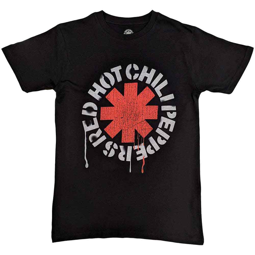 RED HOT CHILI PEPPERS Stencil Mens T Shirt Officially Licensed