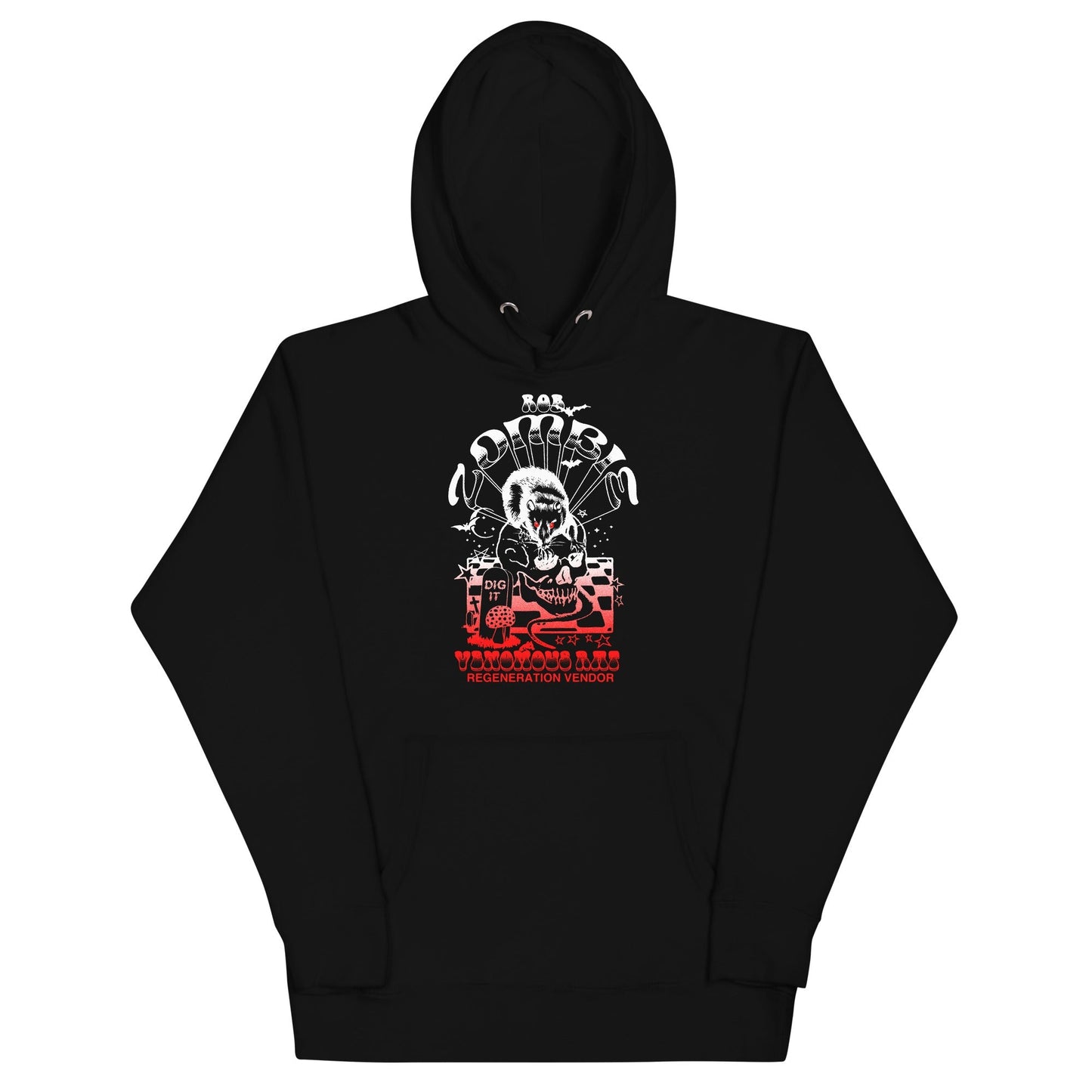 Rob Zombie Regeneration Vendor Mens Officially Licensed Hoodie Black