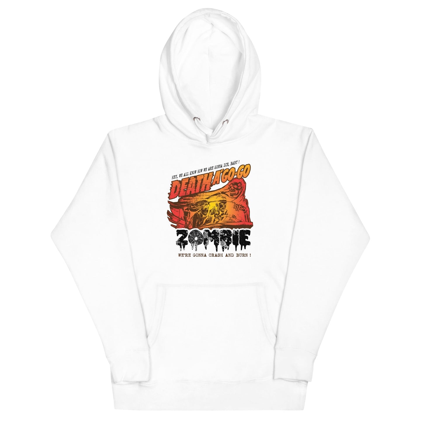 Rob Zombie Death a Go Go Mens Officially Licensed Hoodie White