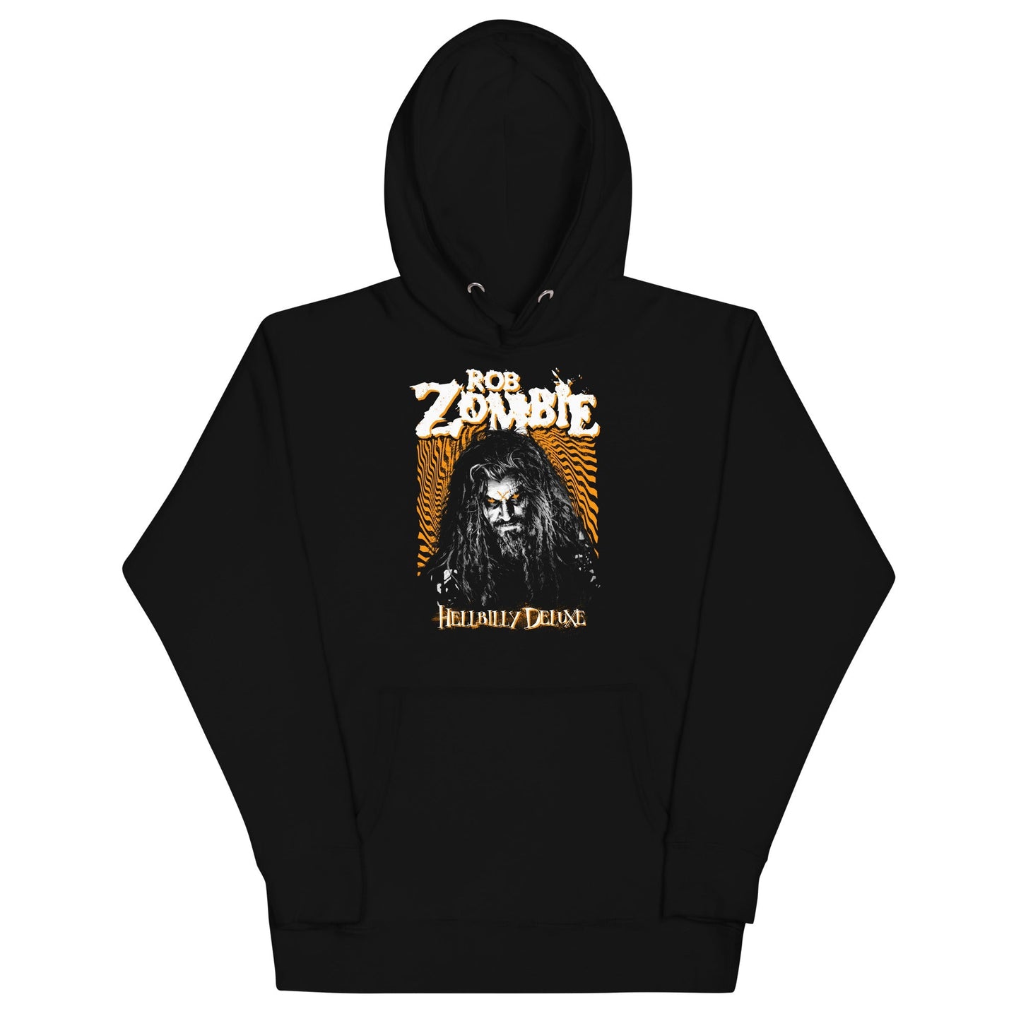 Rob Zombie Hellbilly Orange Mens Officially Licensed Hoodie Black