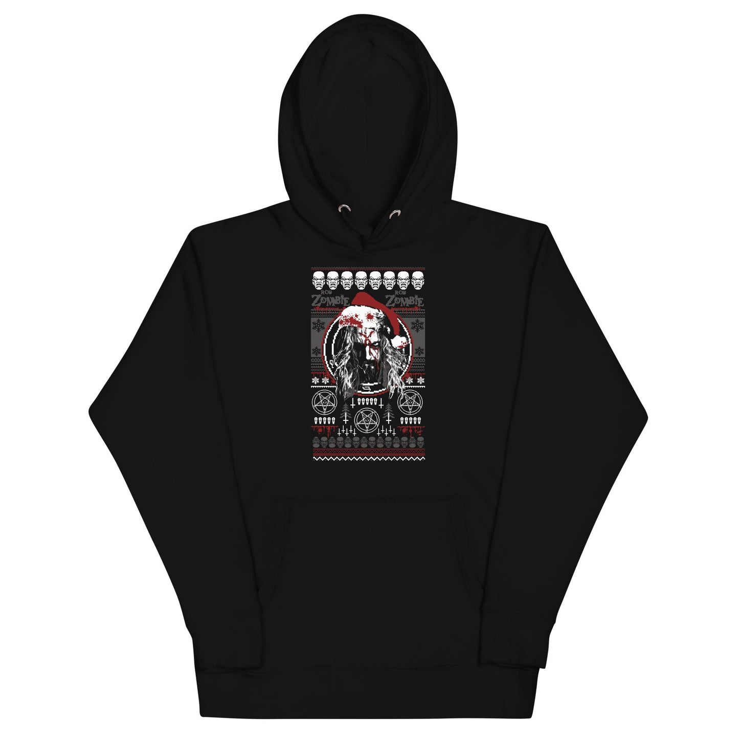 Rob Zombie Merry Christmas Mens Officially Licensed Hoodie Black