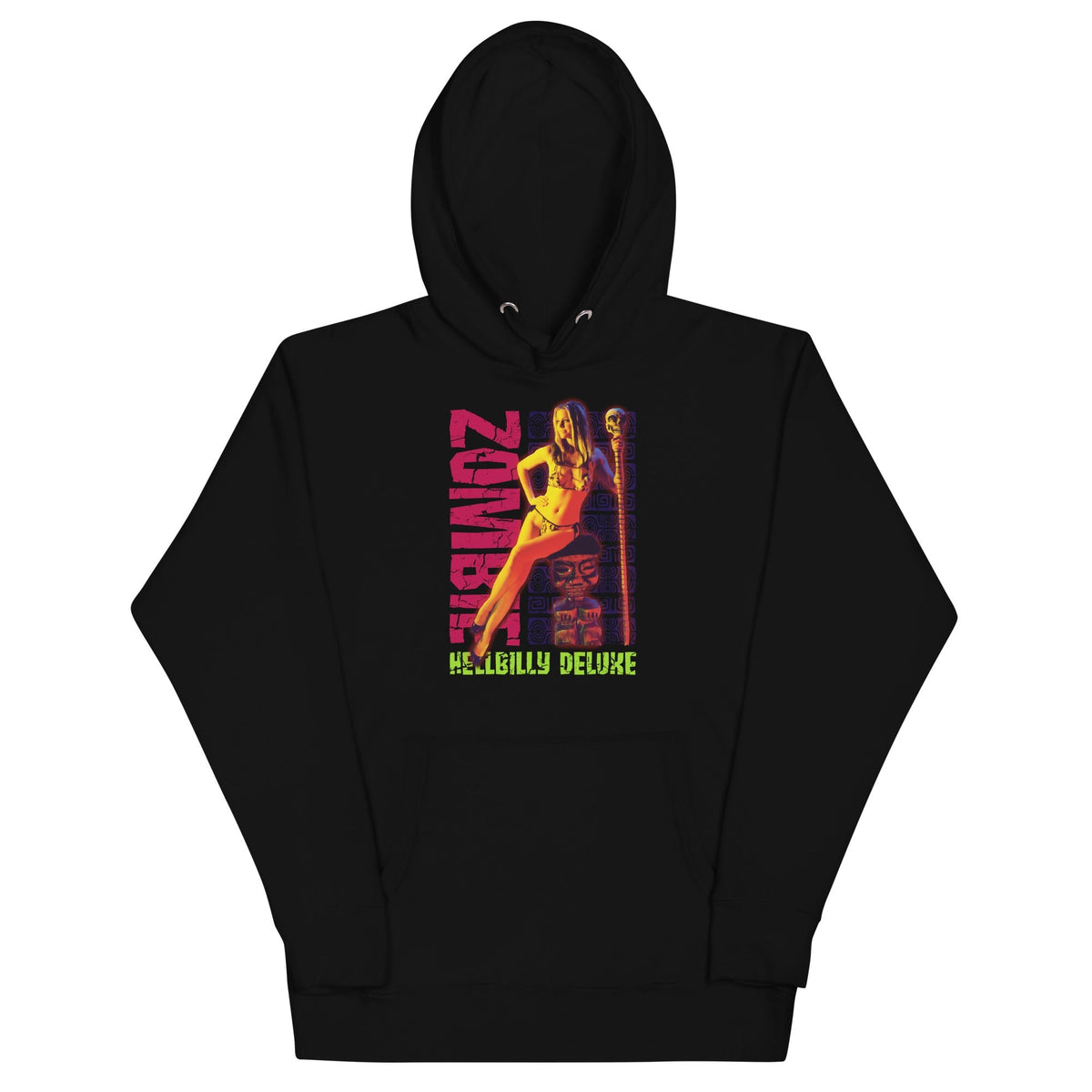 Rob Zombie Bikini Mens Officially Licensed Hoodie Black