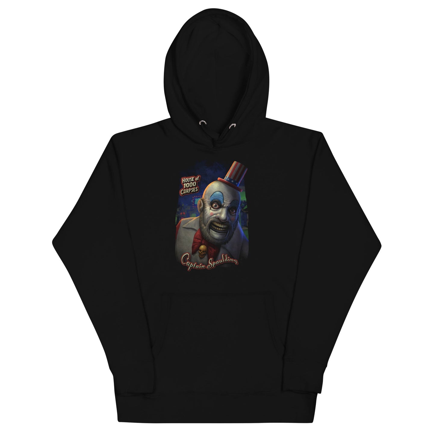 Rob Zombie Captain Spaulding Mens Officially Licensed Hoodie Black