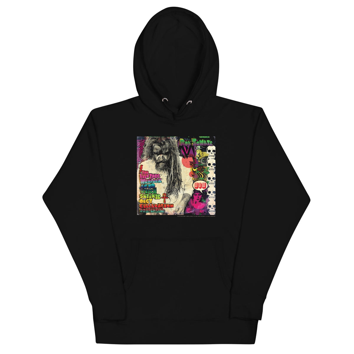 Rob Zombie Electric Acid Mens Officially Licensed Hoodie Black