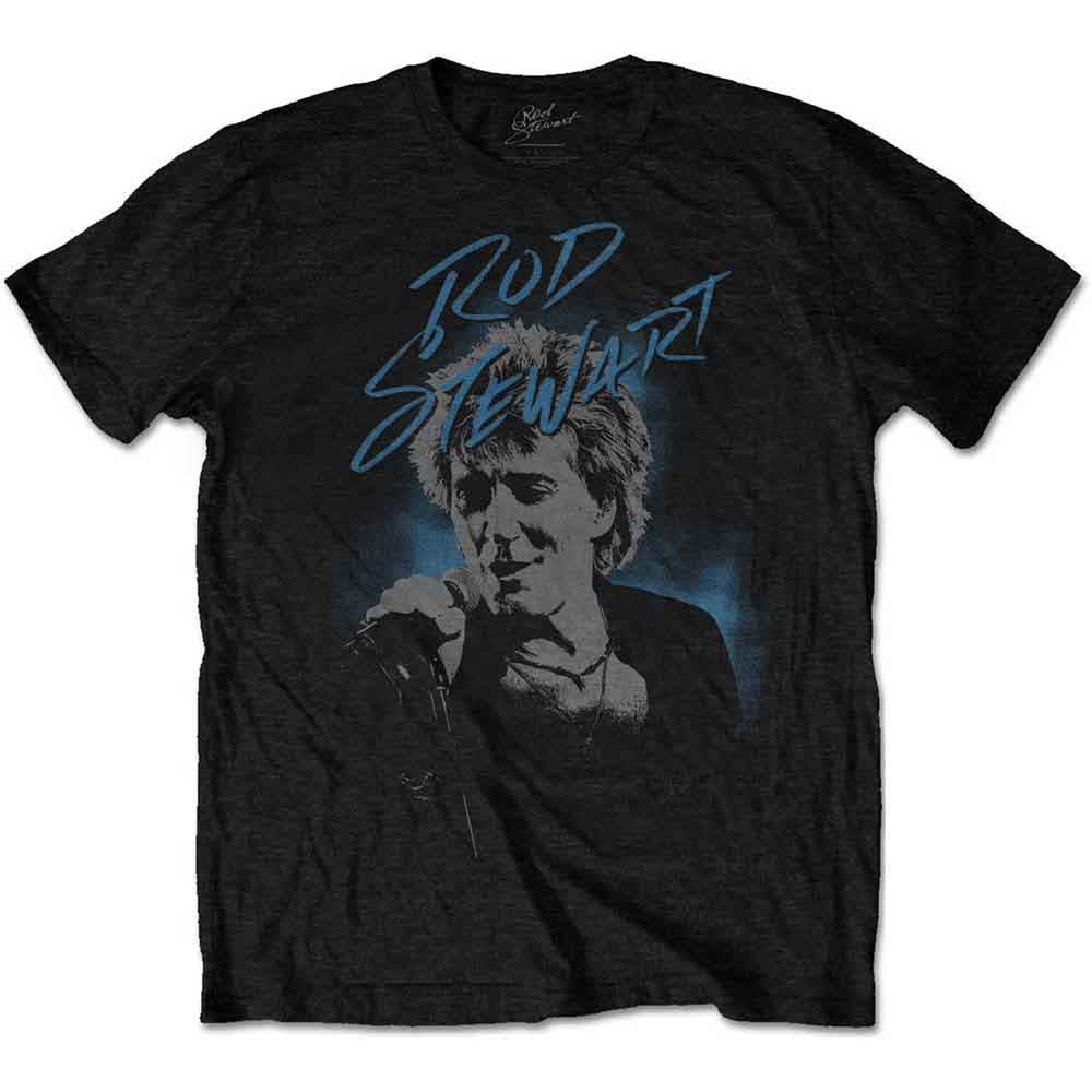 Rod Stewart Scribble Photo Mens T Shirt Officially Licensed