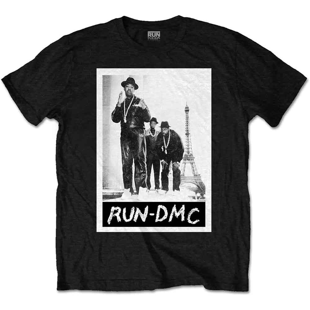 Run Dmc Paris Photo Mens T Shirt Officially Licensed