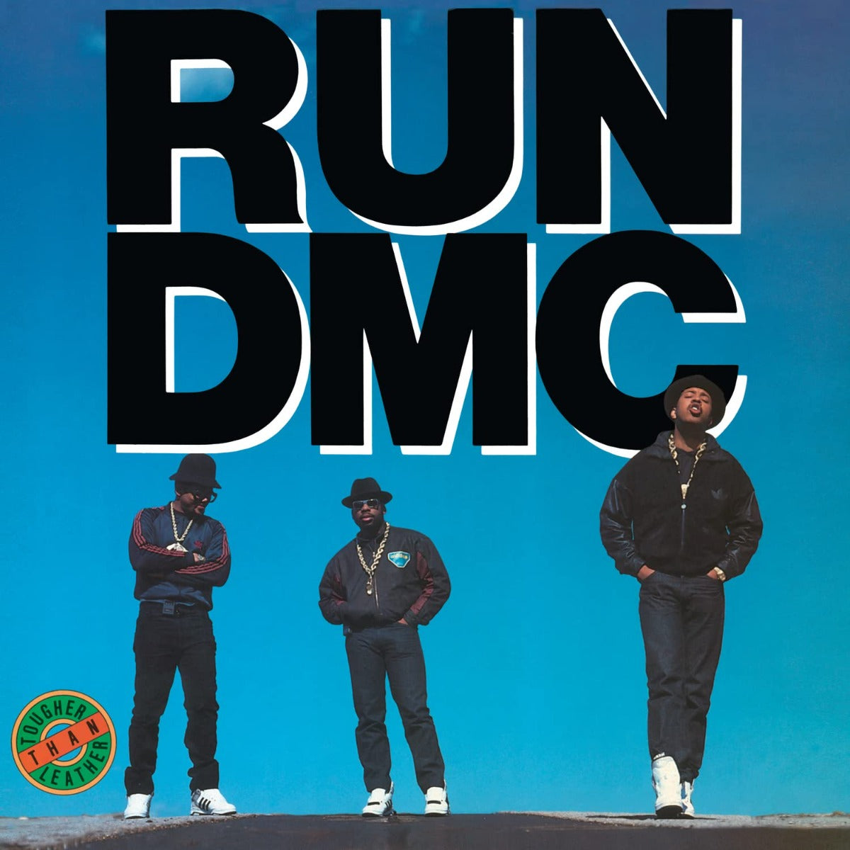 RUNDMC Tougher Than Leather Limited Edition Black & White Stripe Colored Vinyl Vinyl Record